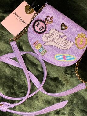 Juicy Couture embellished parched love exclusive mini crossbody